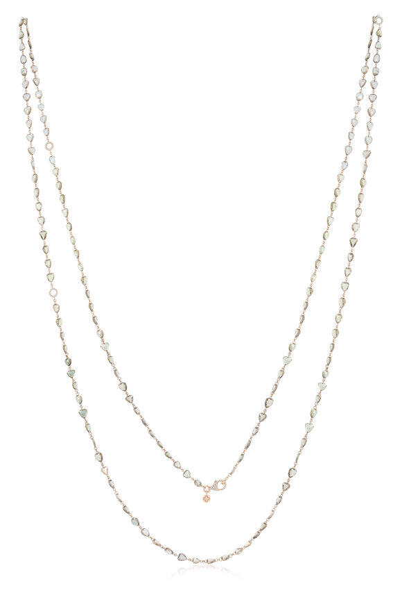 Sutra - Rose Cut Diamond String Necklace