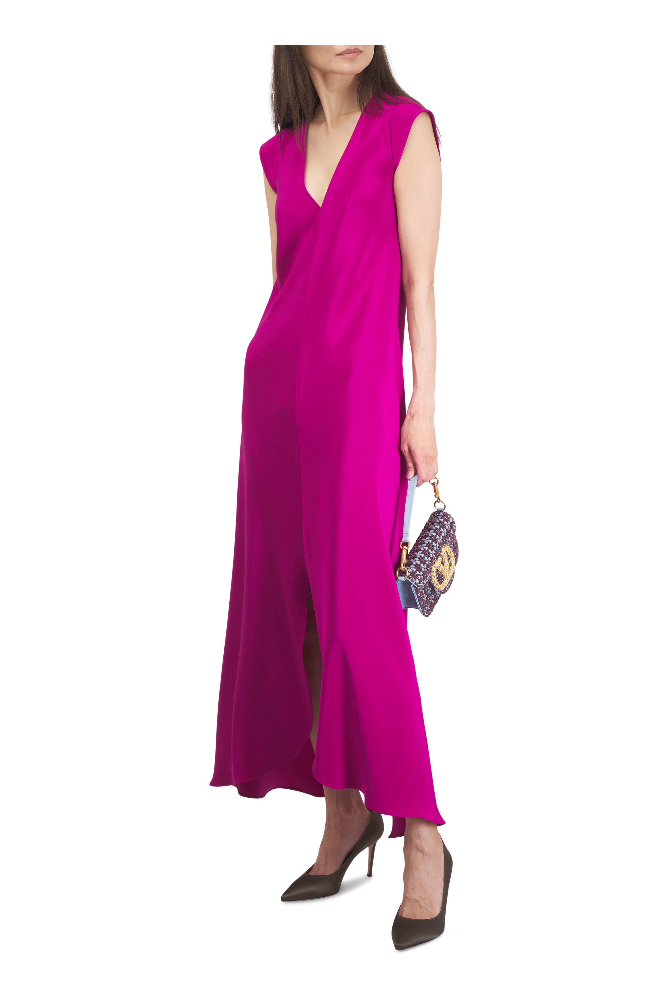 Valentino Garavani - Small Loco Amethyst & Cloudy Blue Embroidered Bag