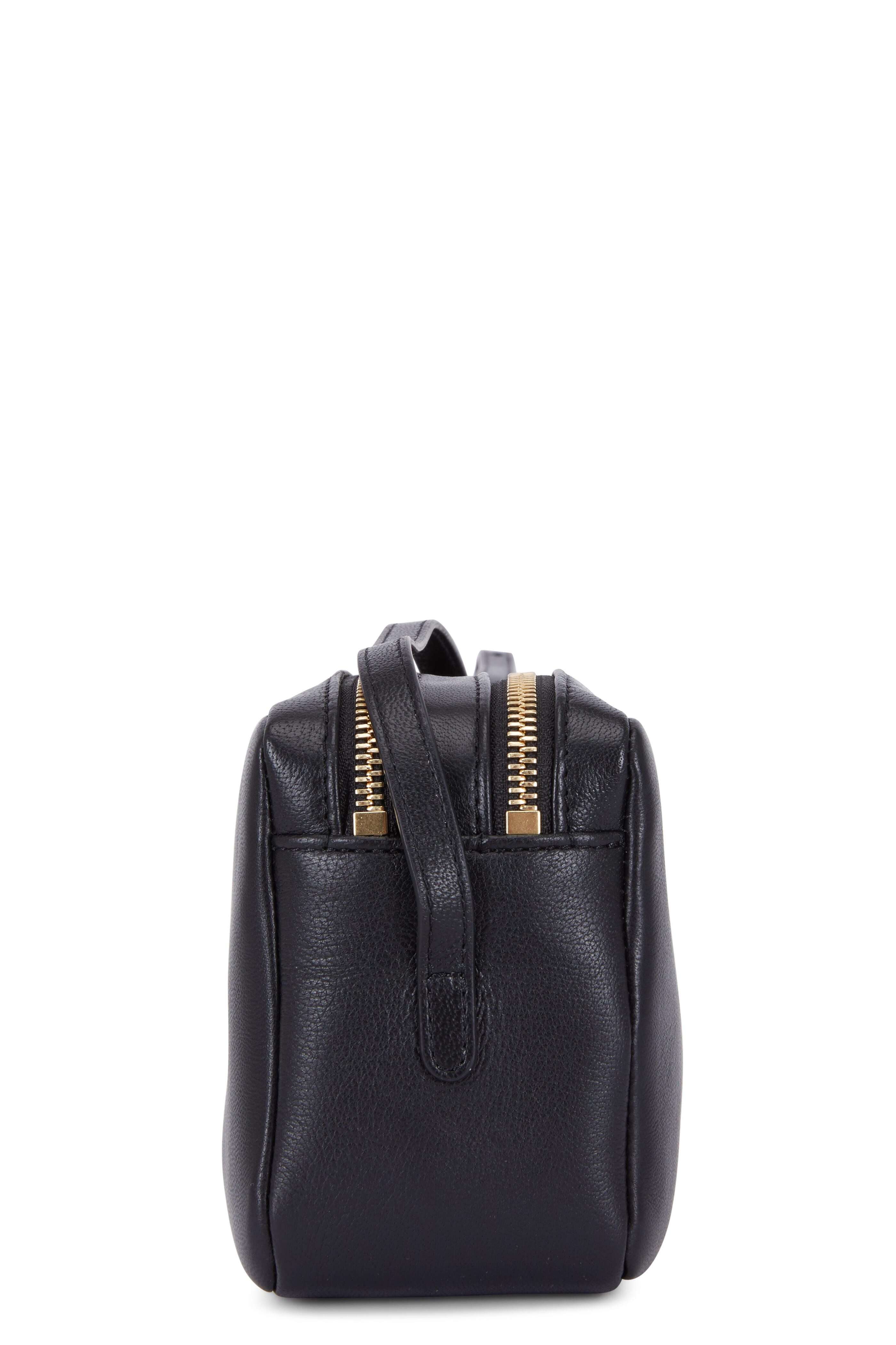 Mansur Gavriel - Black Leather Double-Zip Crossbody Bag