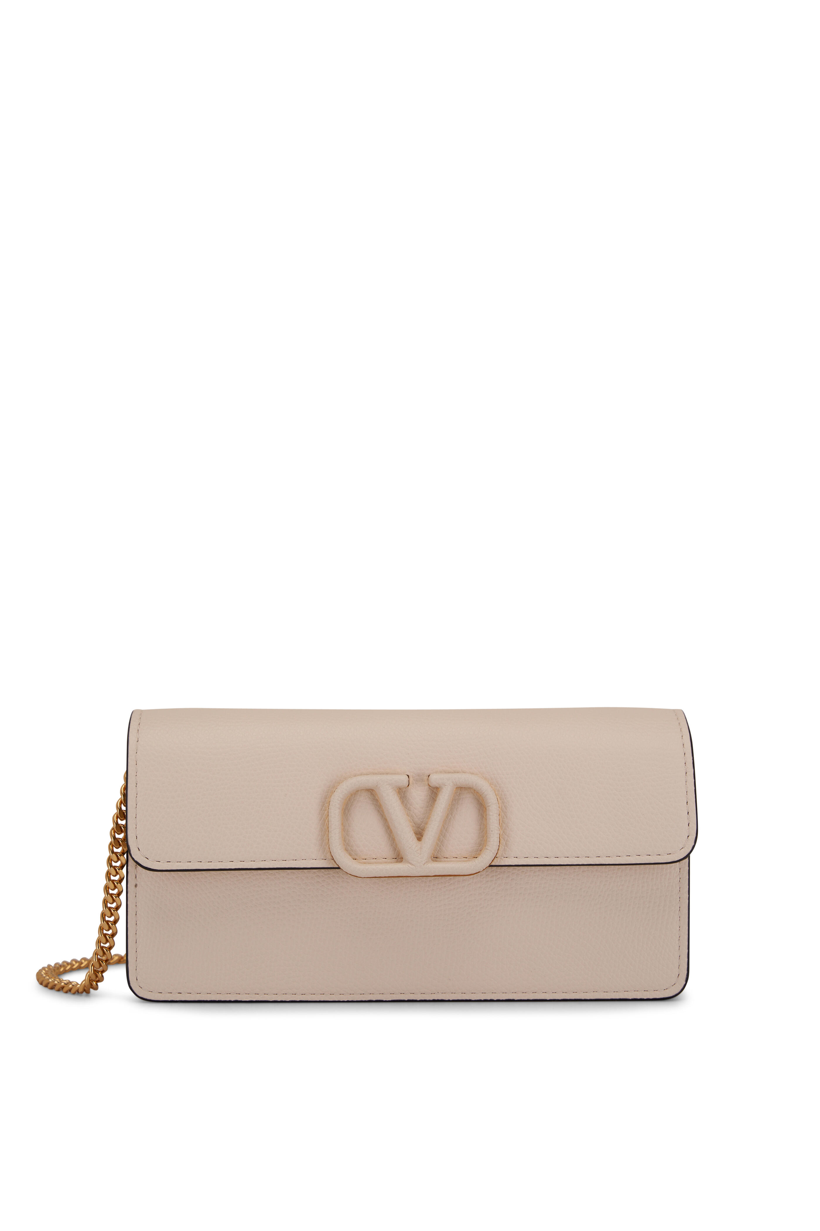 V logo signature grained leather bag - Valentino Garavani - Women |  Luisaviaroma