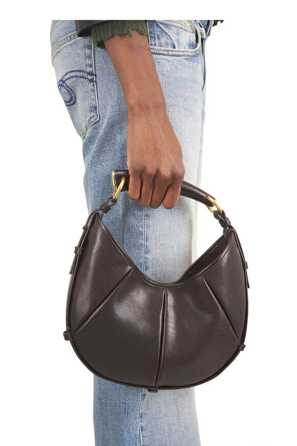 Saint Laurent Small Mombasa Santal Leather Hobo - view 2