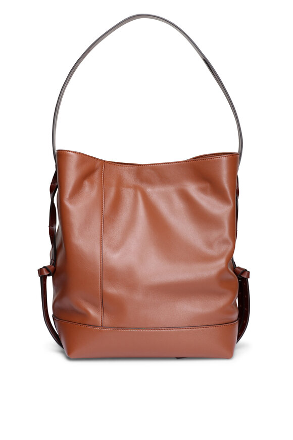 Marni Small Pod 2.0 Moca Leather Hobo Bag - view 2