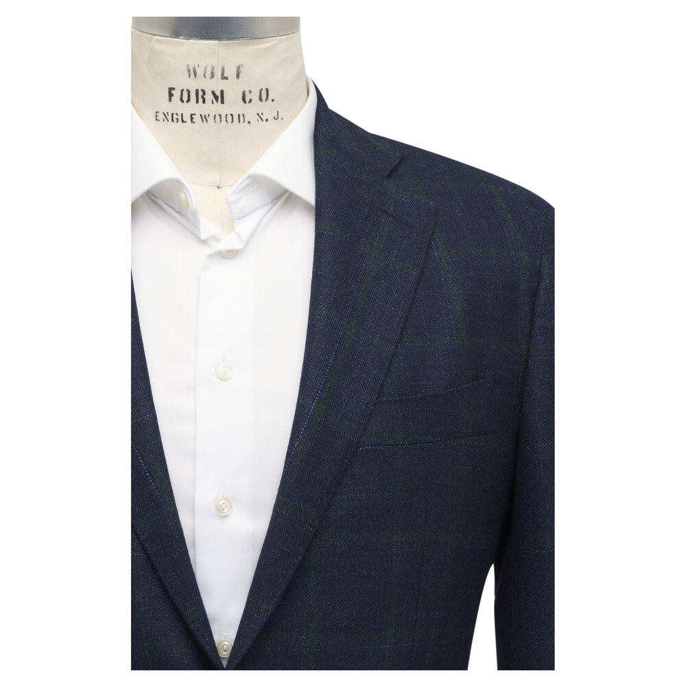 Windowpane Wool & Silk blend suit | 48R | Clearance main image 1