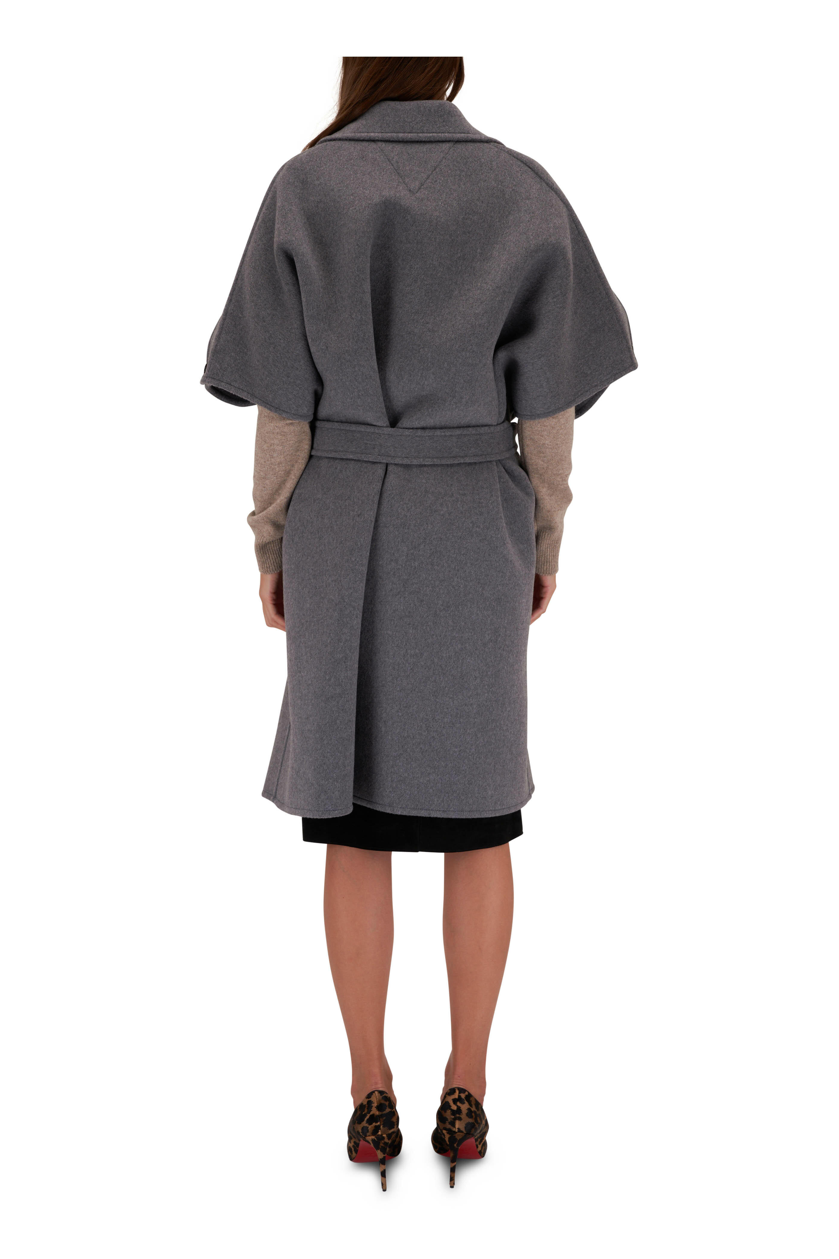 Bottega Veneta - Light Gray Double Faced Wool Felt Cap