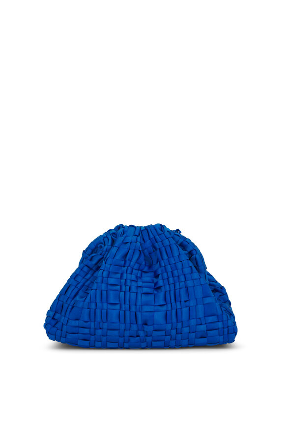 Maria La Rosa - Mini Game Cobalt Woven Ribbon Bag 