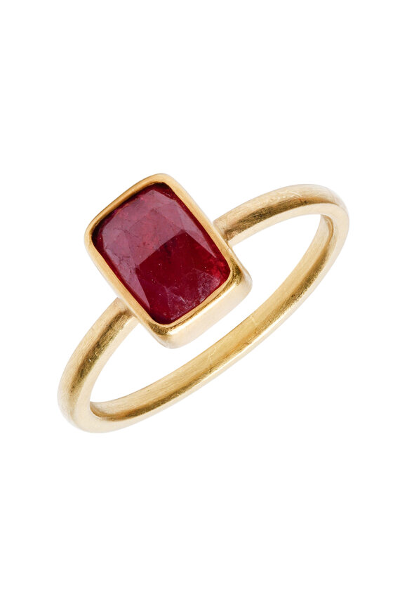 Caroline Ellen - 20K Yellow Gold Ruby Ring