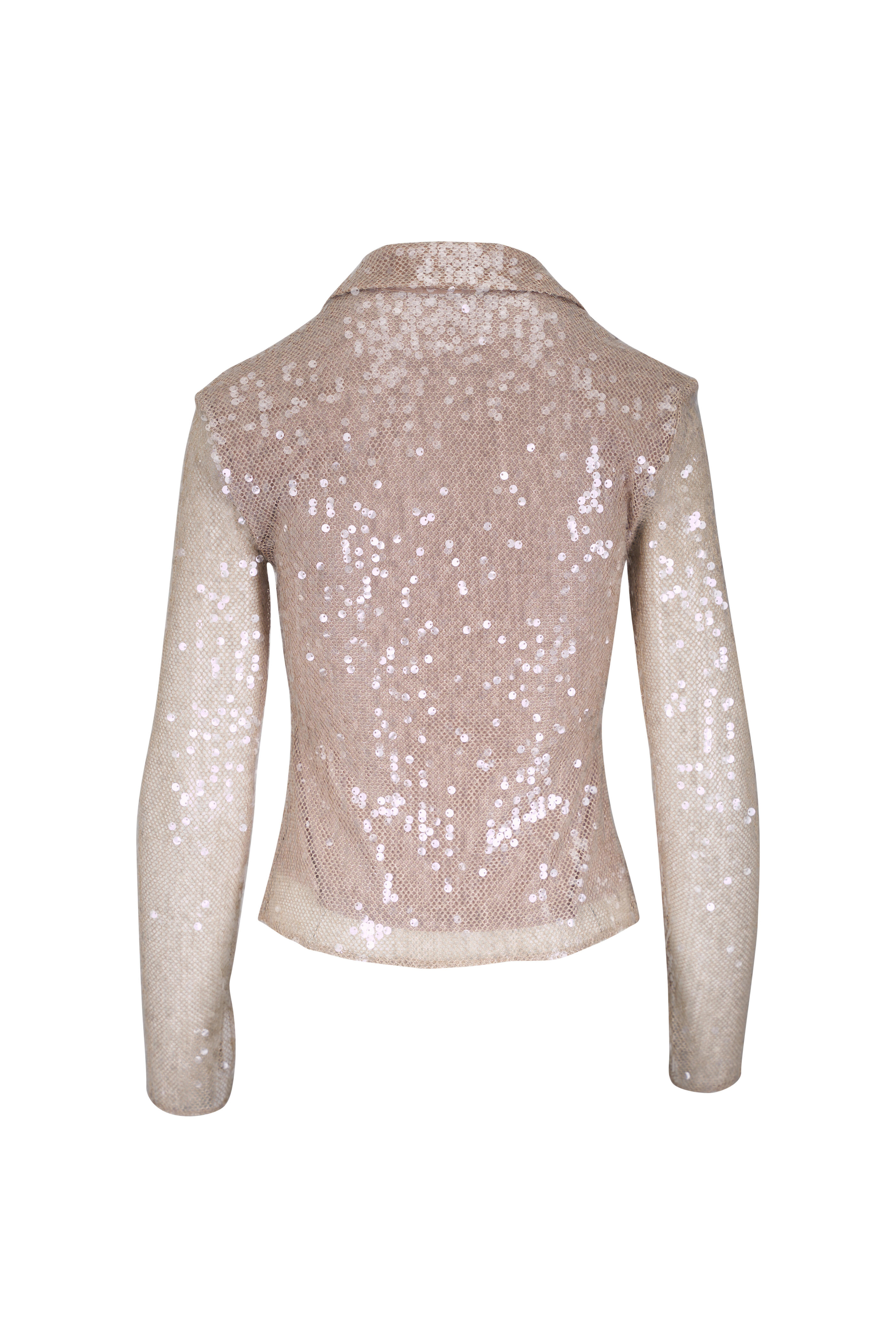 Veronica Beard - Meryl Crochet Sequin Blouse - view 5