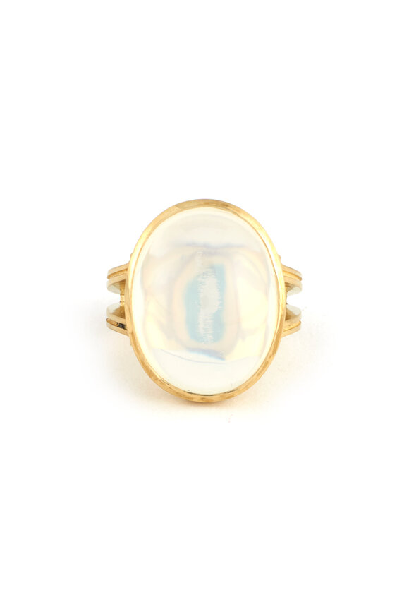 Sylva & Cie - Fire Moonstone Quartz Cocktail Ring