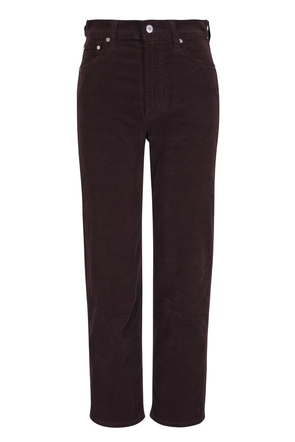Citizens of Humanity Palma Brown Cotton Straight Corduroy Pant - view 1