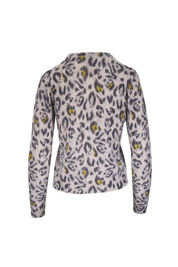 Kinross Agate Animal Print Cashmere Sweater - view 2