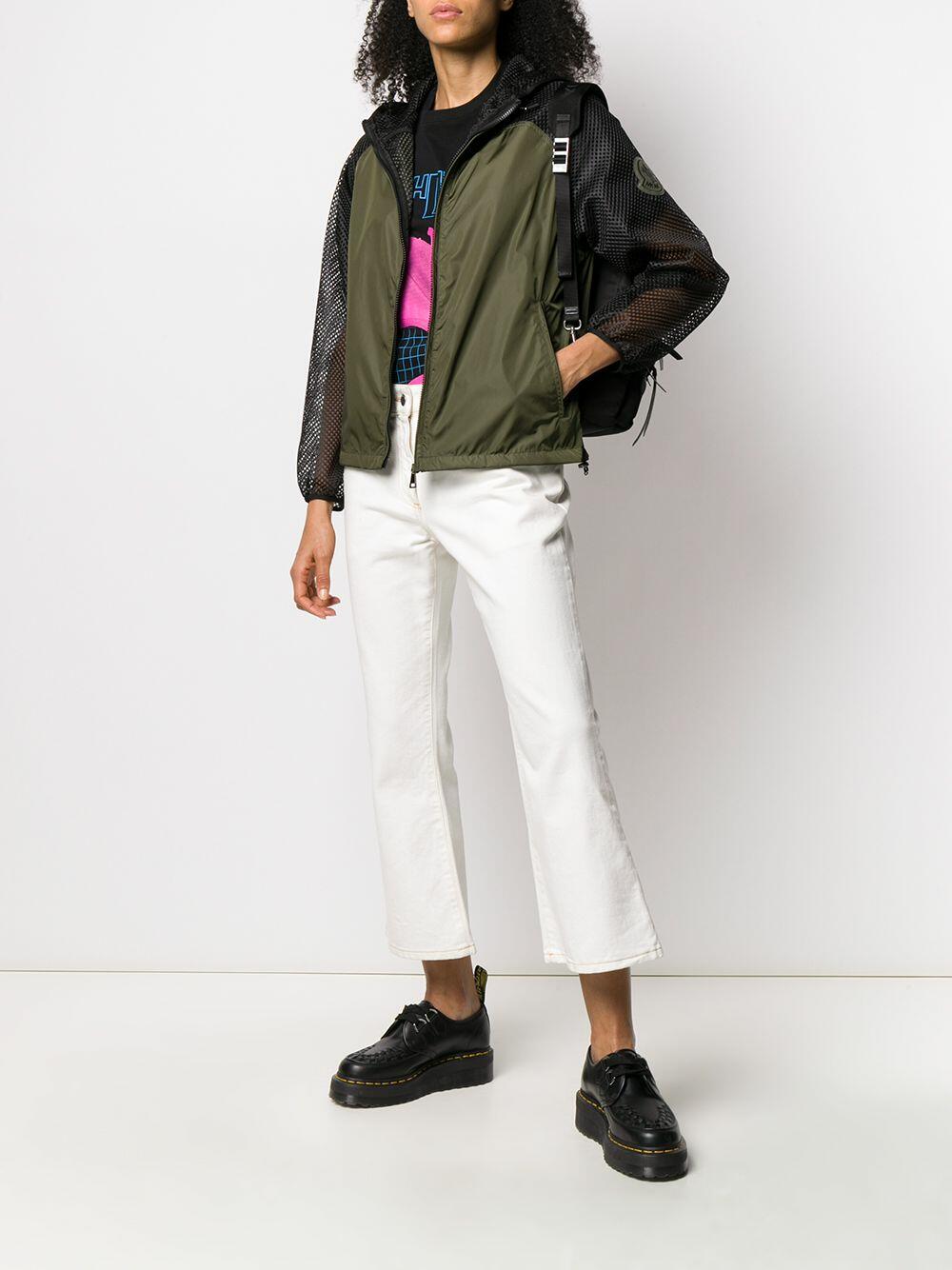 Moncler - Green & Black Nylon & Mesh Windbreaker Jacket