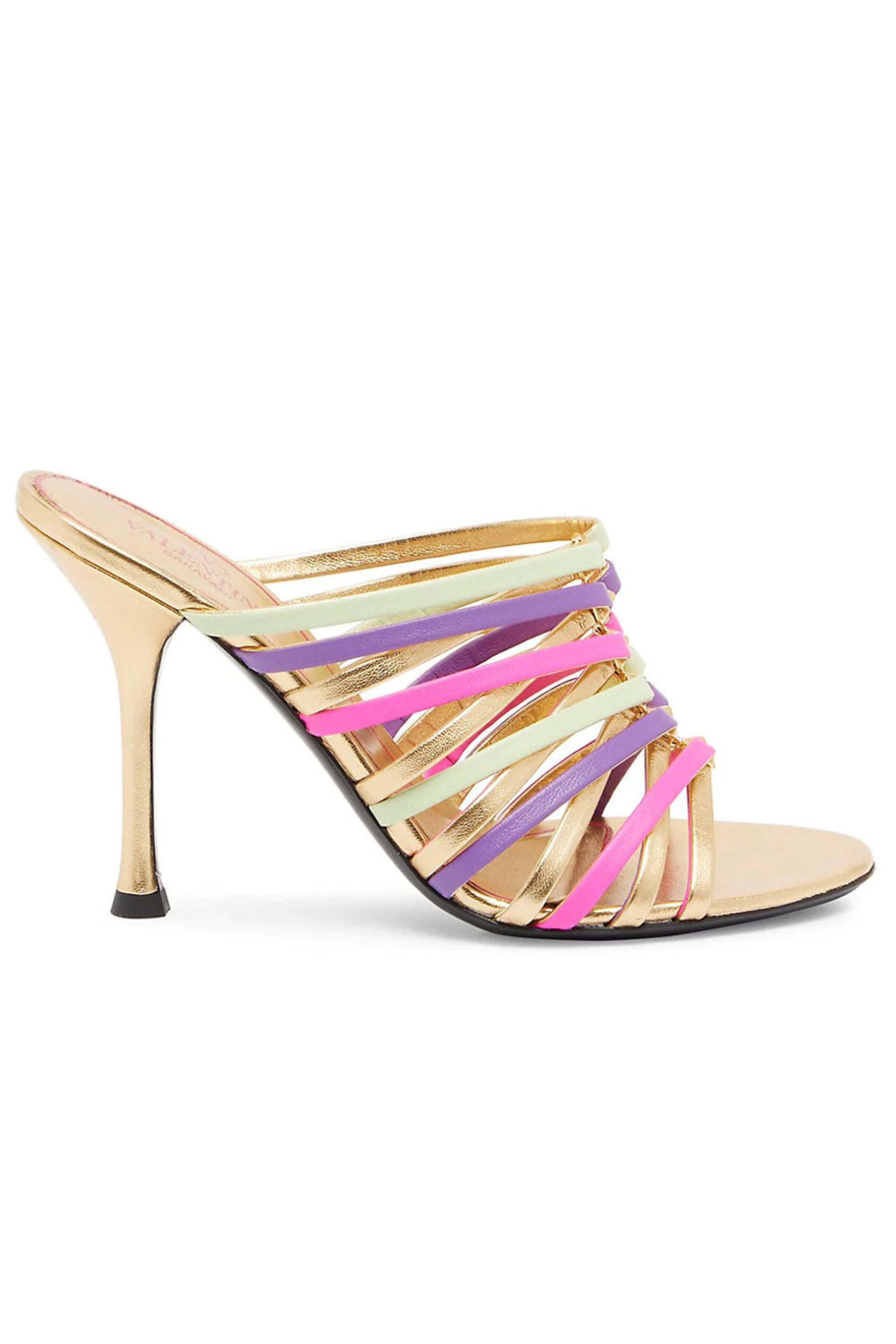 Valentino Garavani - Multicolor Leather Stiletto Sandals