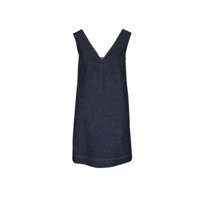 Brunello Cucinelli - Denim V-Neck Mini Dress | Mitchell Stores