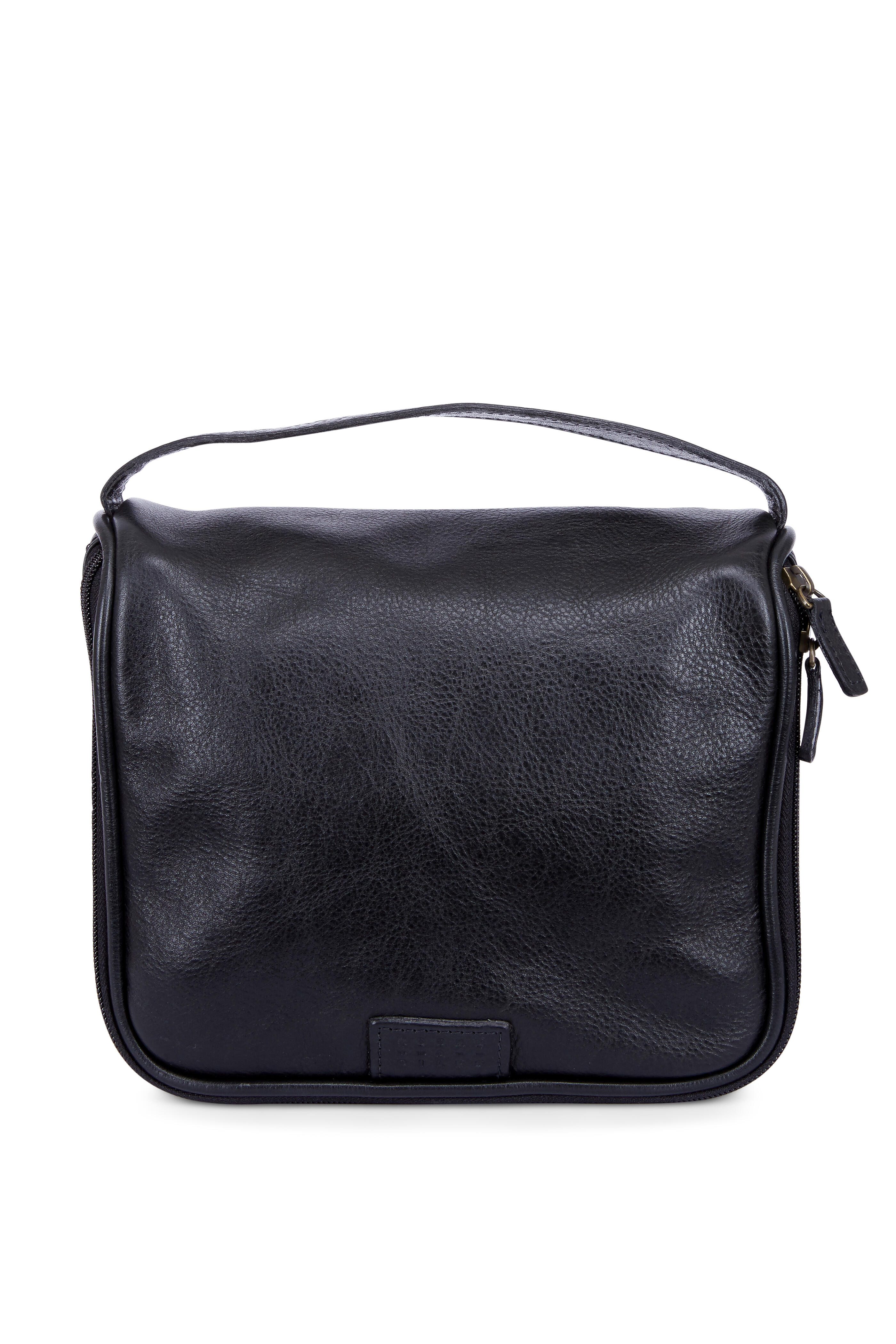 Moore & Giles Donald Titan Milled Gunmetal Dopp Kit