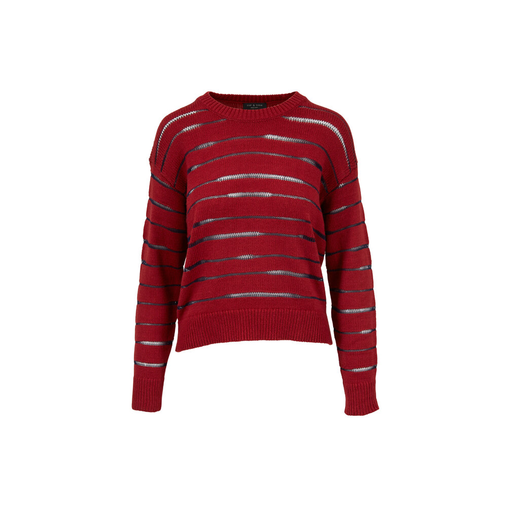 RAG & BONE 売れ筋商品|||ラグアンドボーン ニット&セーター アウター レディース Sweaters Red Willow Stripe Sweater by rag & bone | Rent the Runway