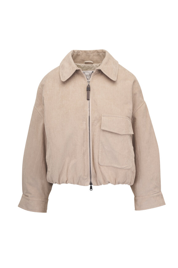 Brunello Cucinelli Beige Comfort Vintage Corduroy Jacket