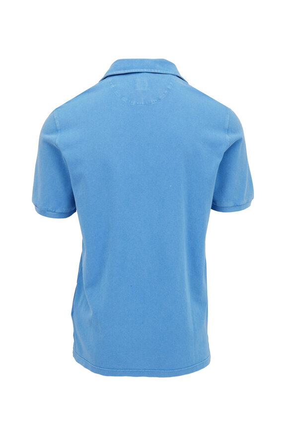 Fedeli - Frosted Light Blue Piqué Short Sleeve Polo