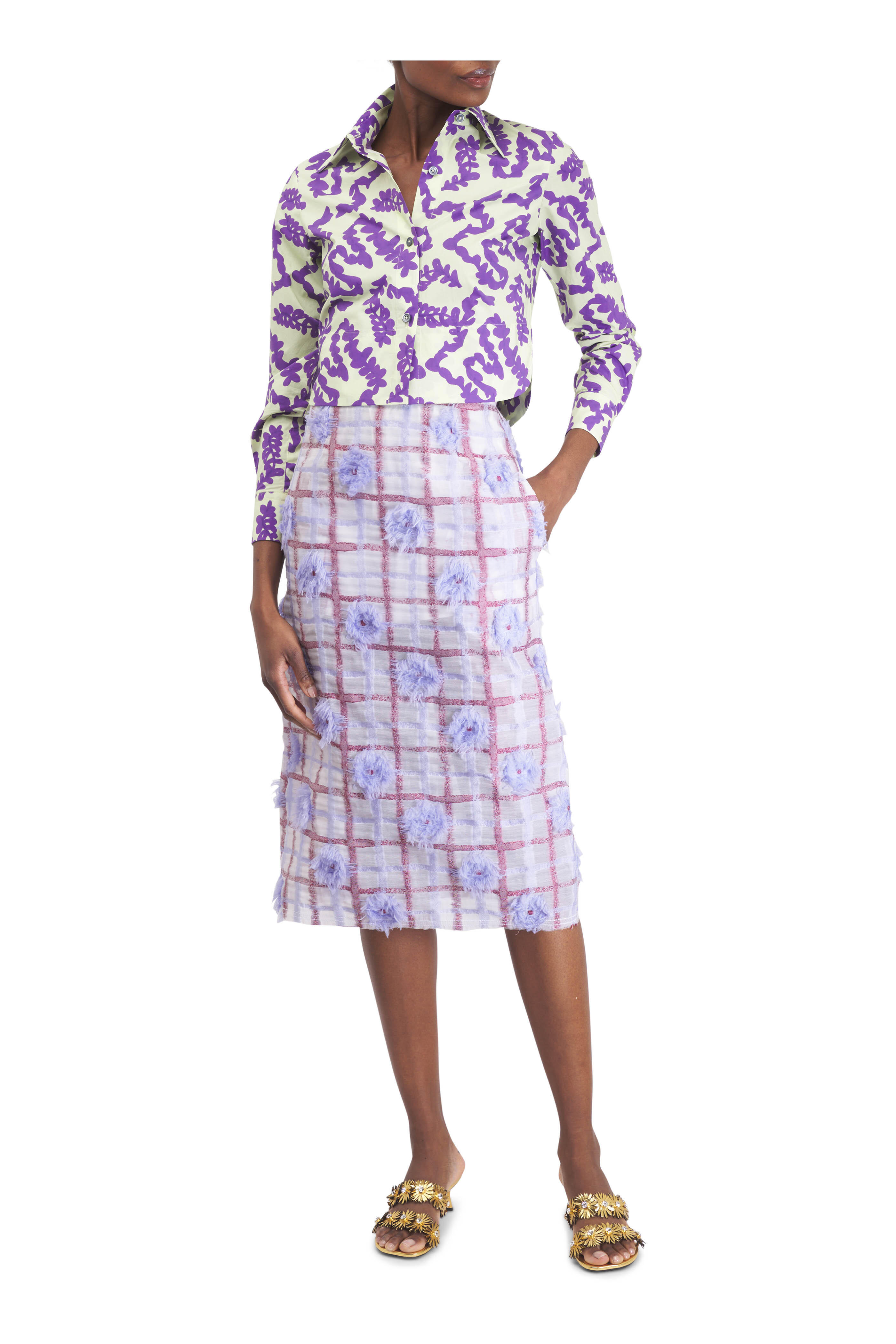 Odeeh - Twigs Dark Lilac Shirt