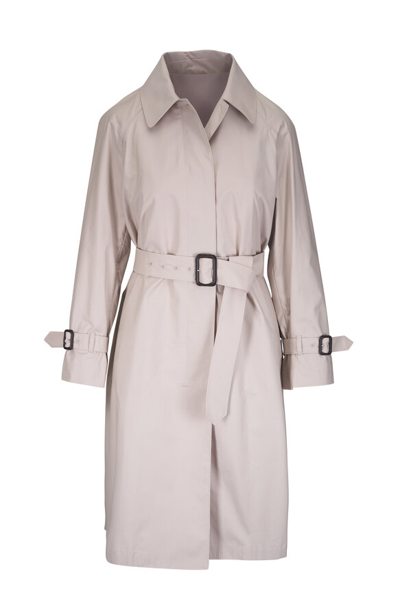 Max Mara Water Repellent Natural Trench Coat