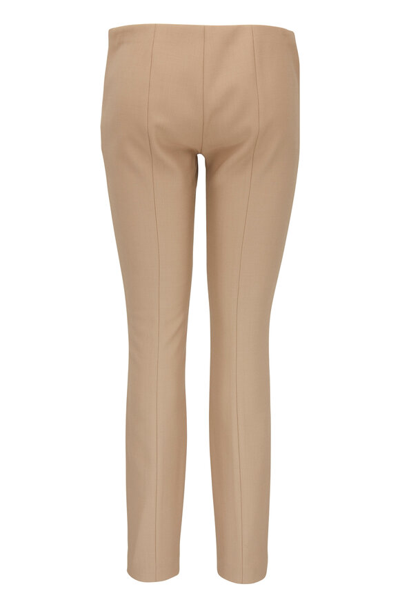 The Row - Kosso Khaki Double Wool Bi-Stretch Legging