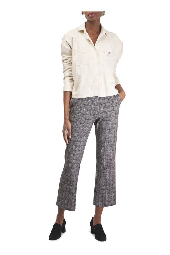 Odeeh Wool Black Copper Straight Pants - view 4