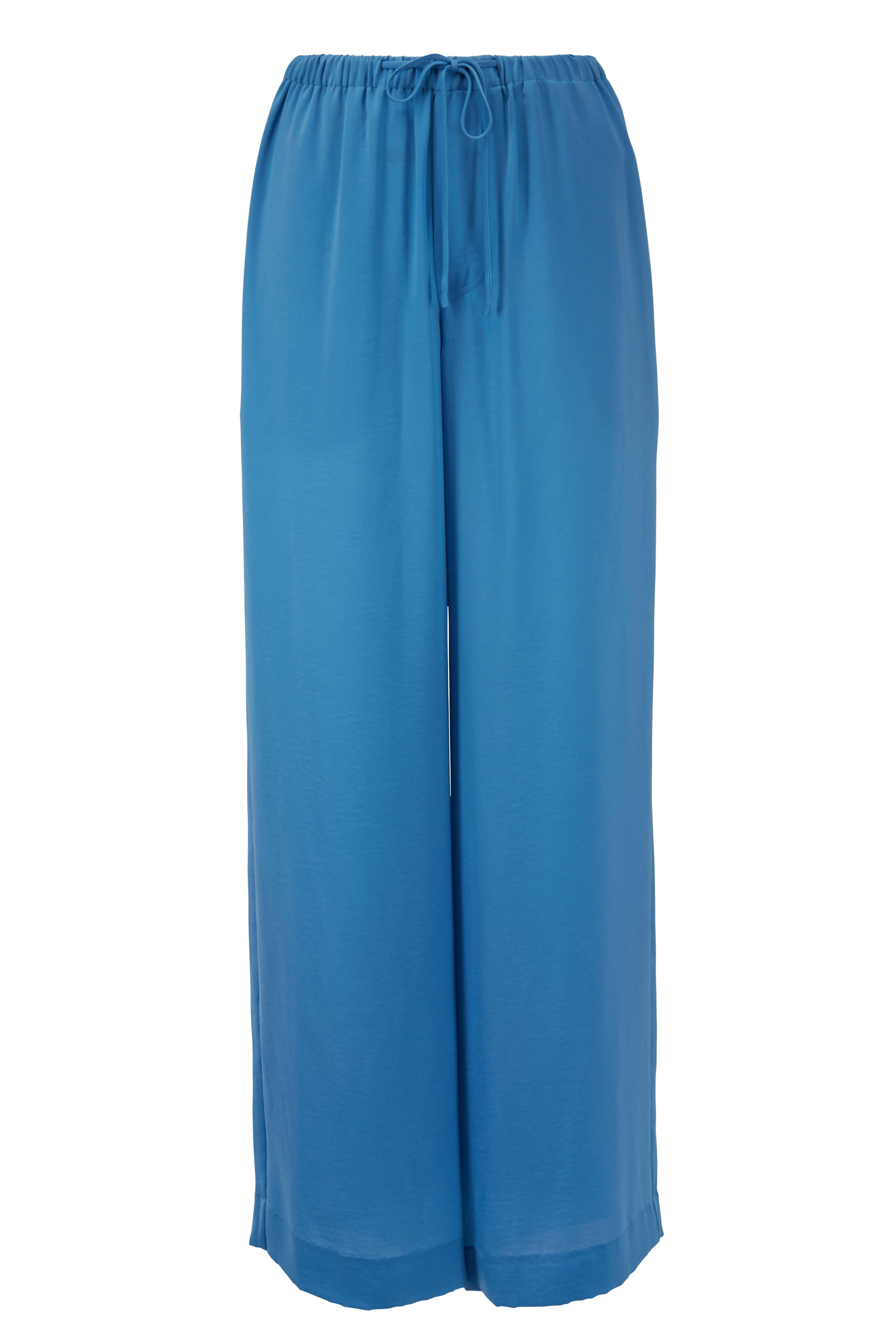 Vince - Blue Pumice Washed Satin Pajama Pant