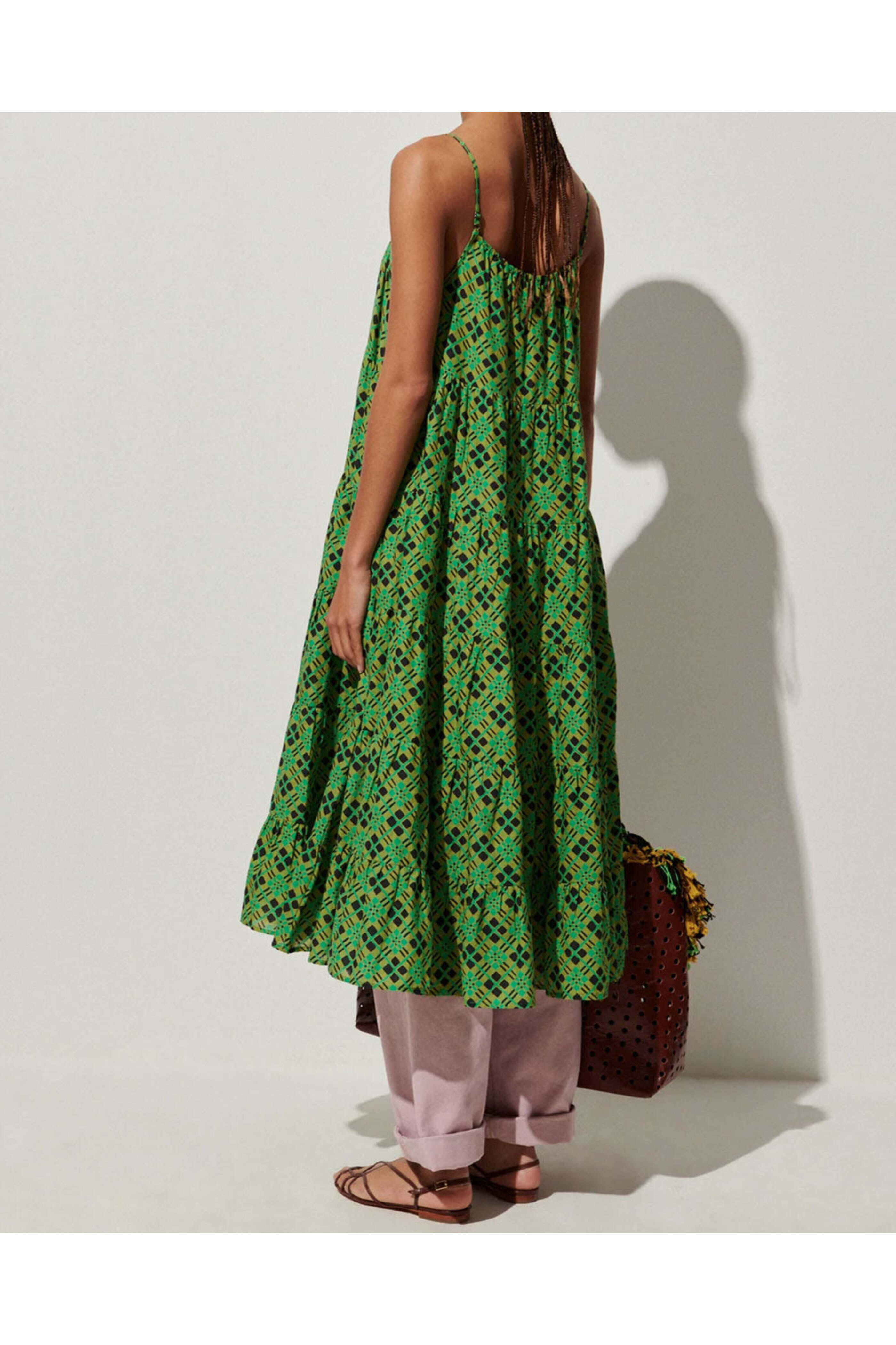 Rachel Comey - Green Multi Mowin Dress