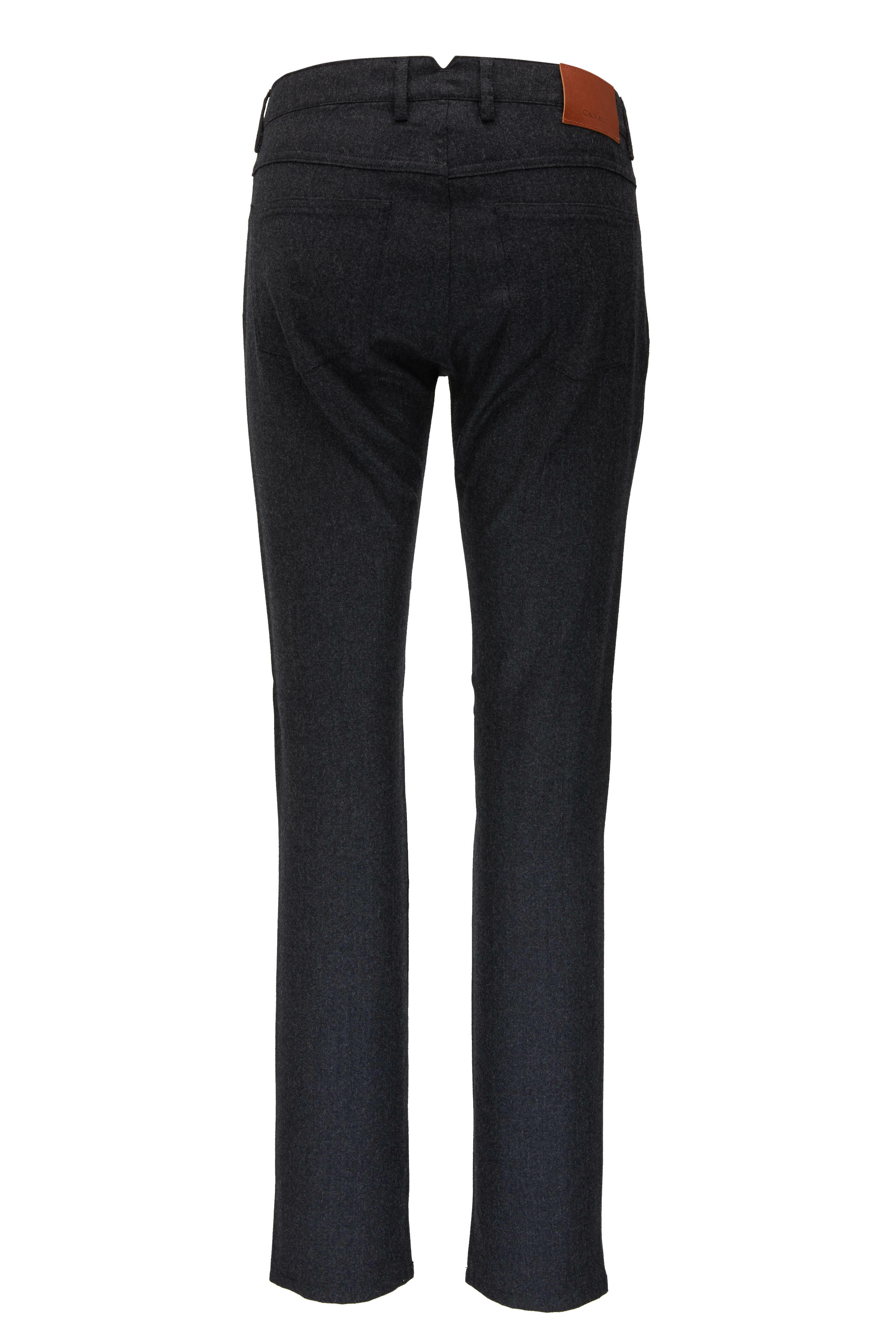 Canali - Charcoal Grey Wool Five Pocket Pant