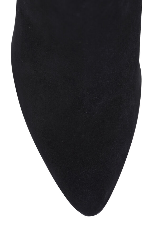 Christian Louboutin Fannylove Tight Black Suede Tall Boot, 85mm - view 4