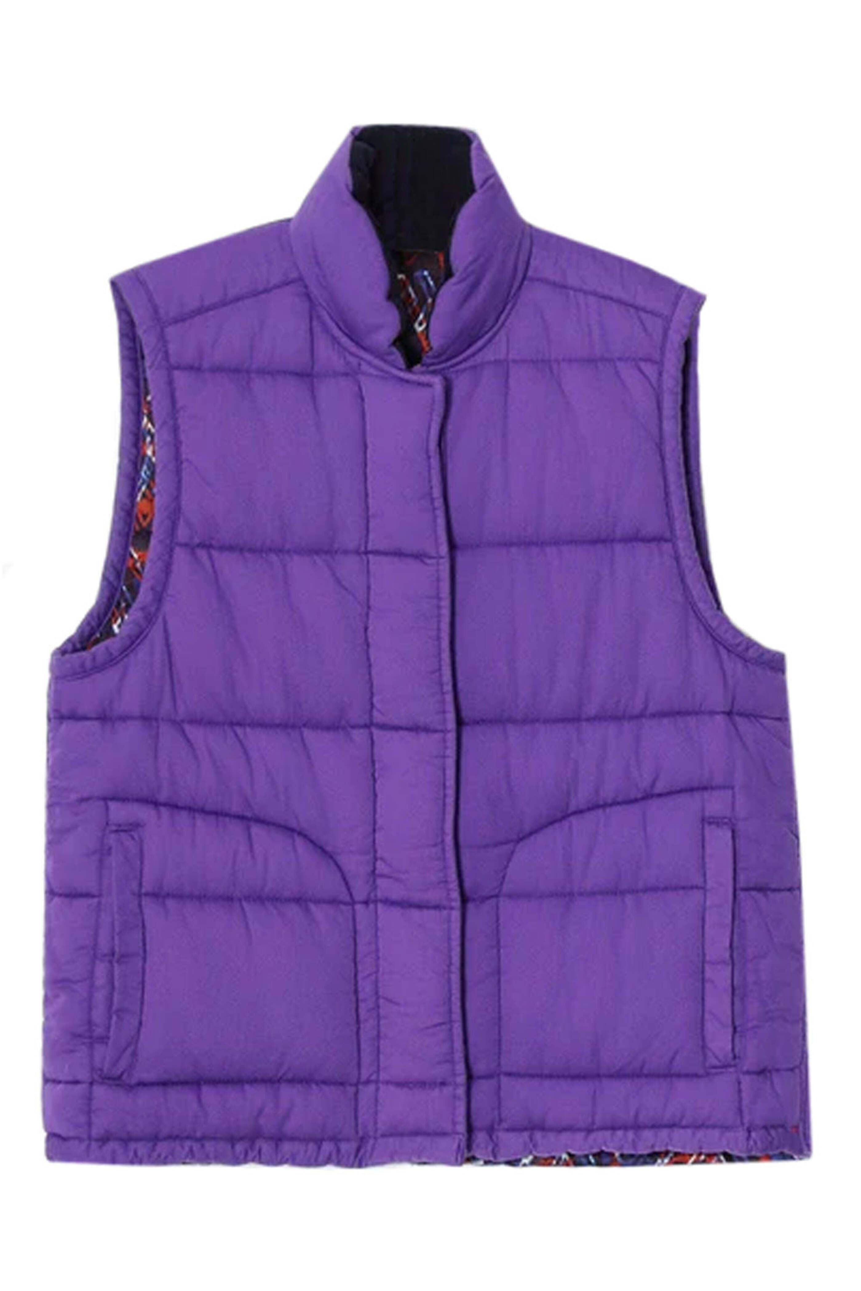 Xirena - Ikat Purple Reversible Hunter Puffer Vest