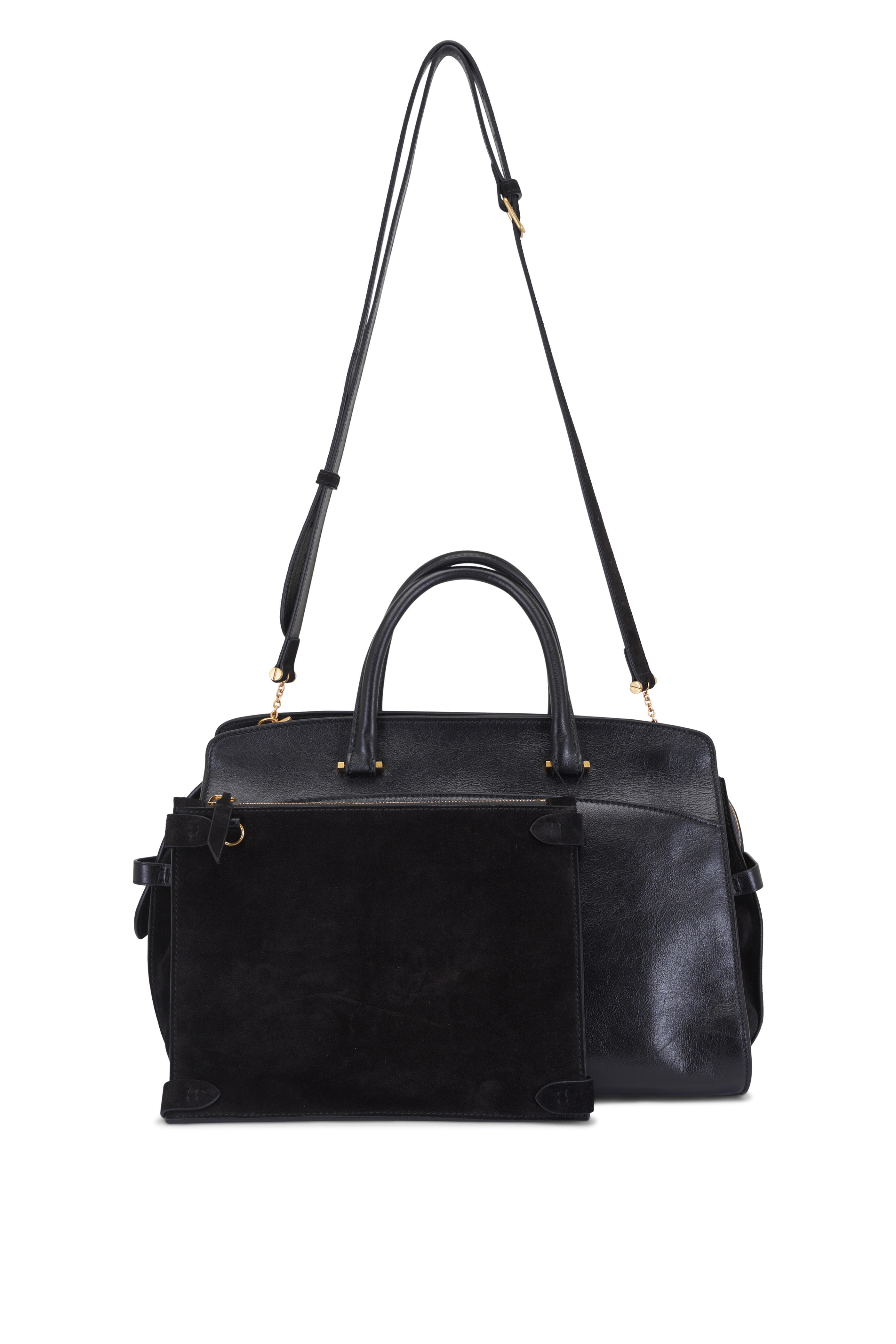 Métier - Private Eye Elvis Black Leather Satchel