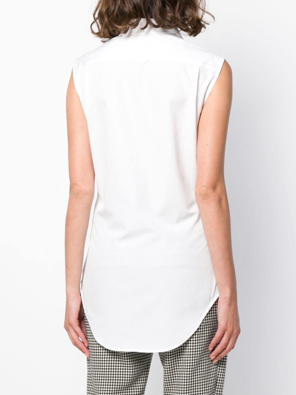 Thom Browne - Classic White Poplin Sleeveless Shirt