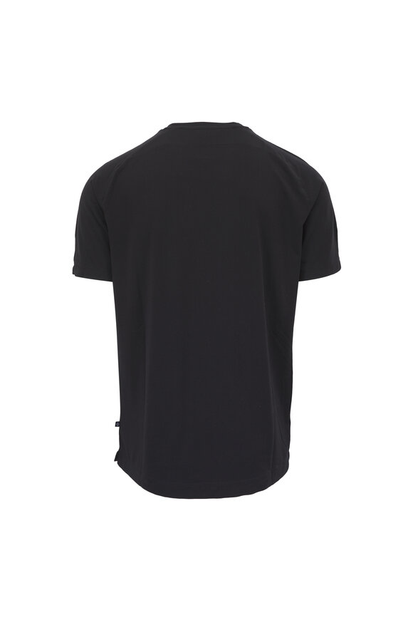 Deke Black Soft Techno Raglan T-Shirt - view 3