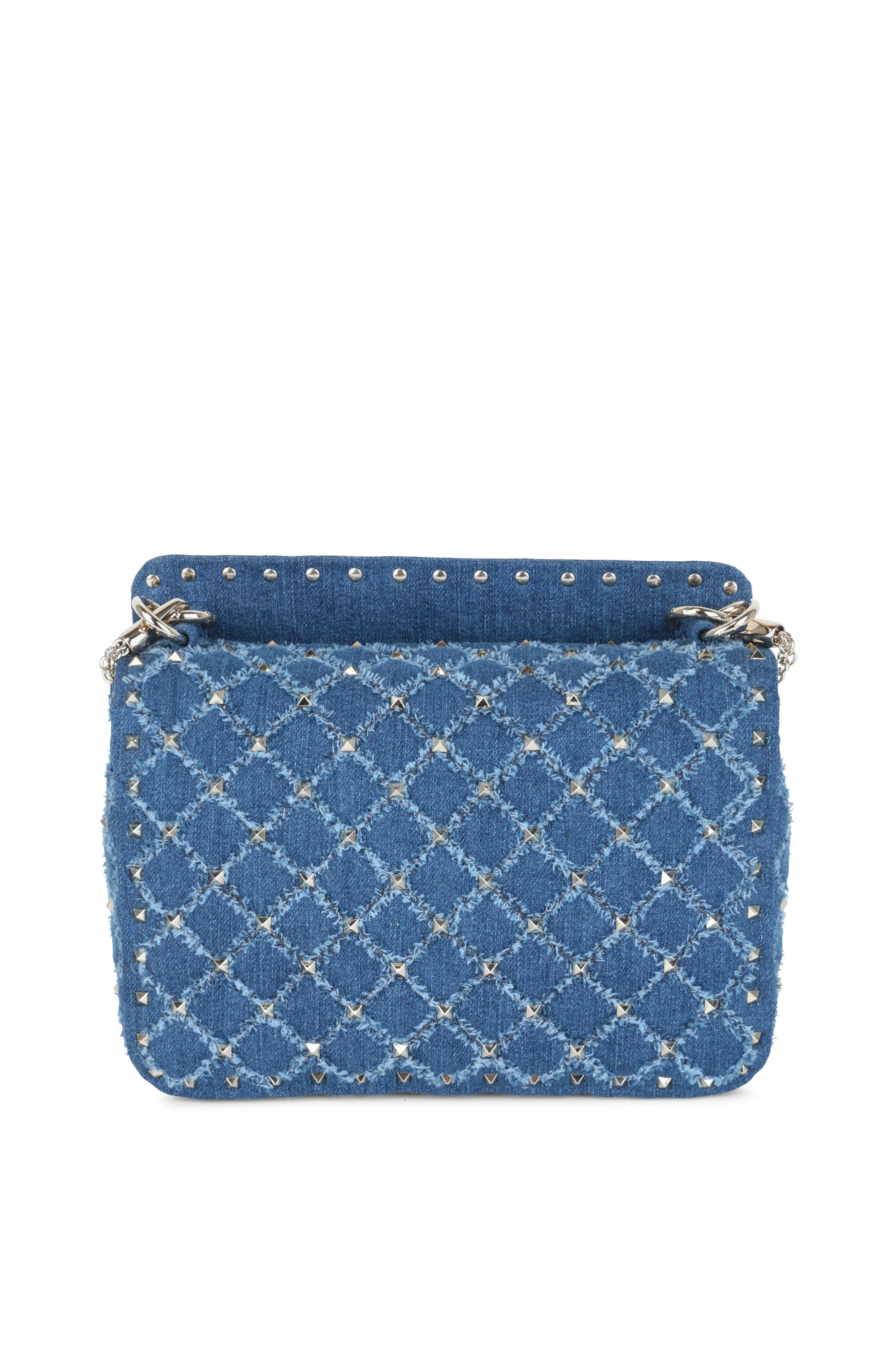 Valentino Garavani - Rockstud Spike Denim Medium Bag
