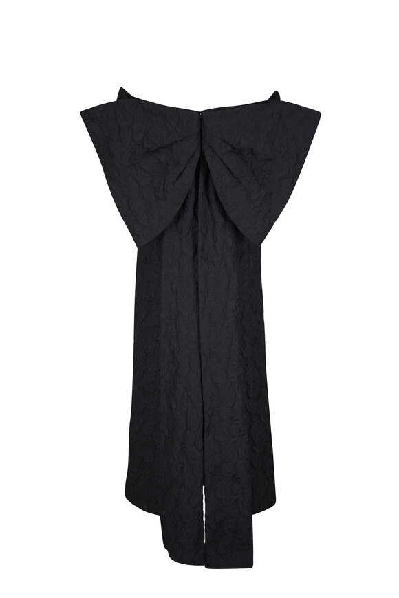 Erdem Black Embellished Jacquard Off-The-Shoulder Dress - view 3