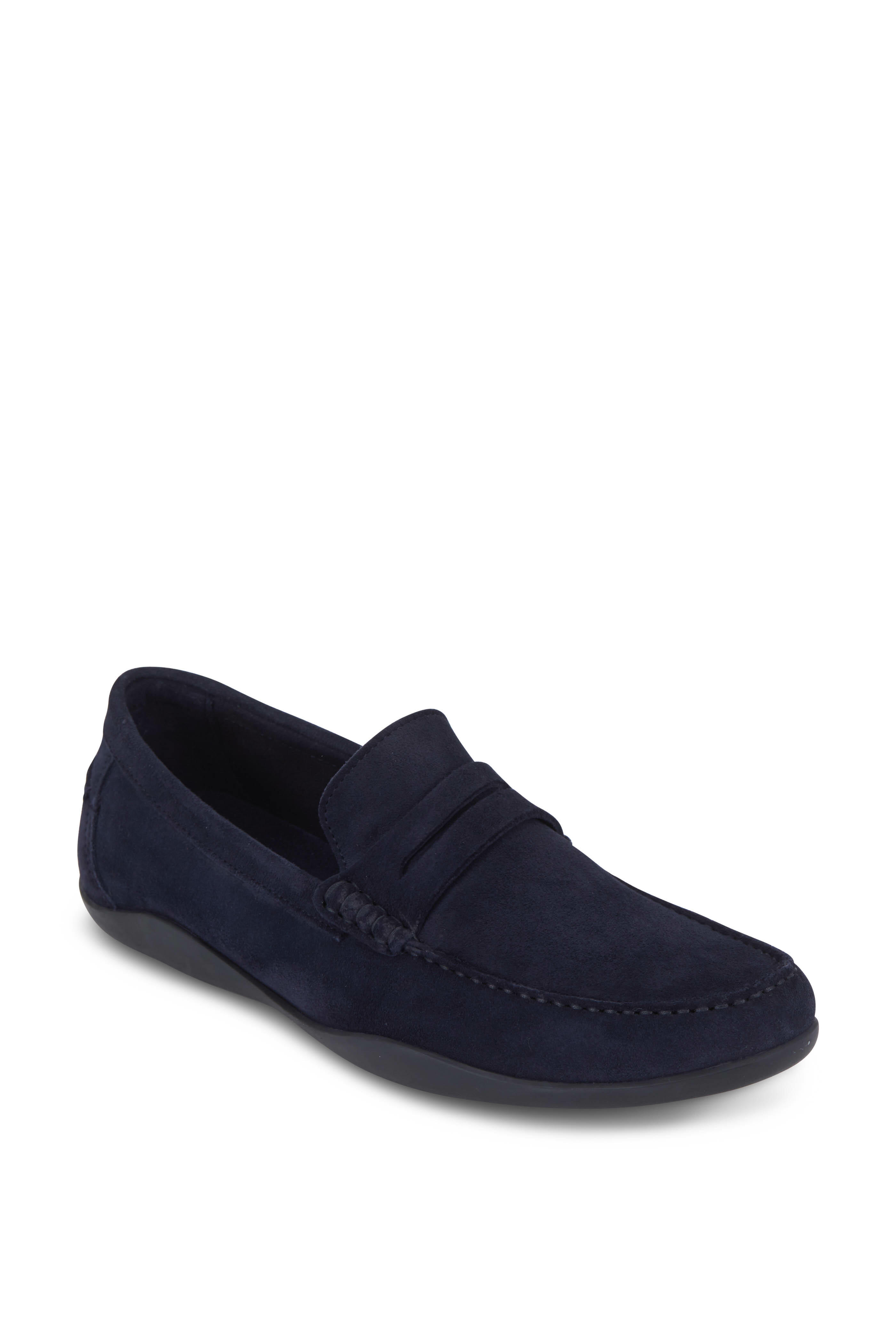 Harrys of London - Basel Midnight Blue Suede Driver
