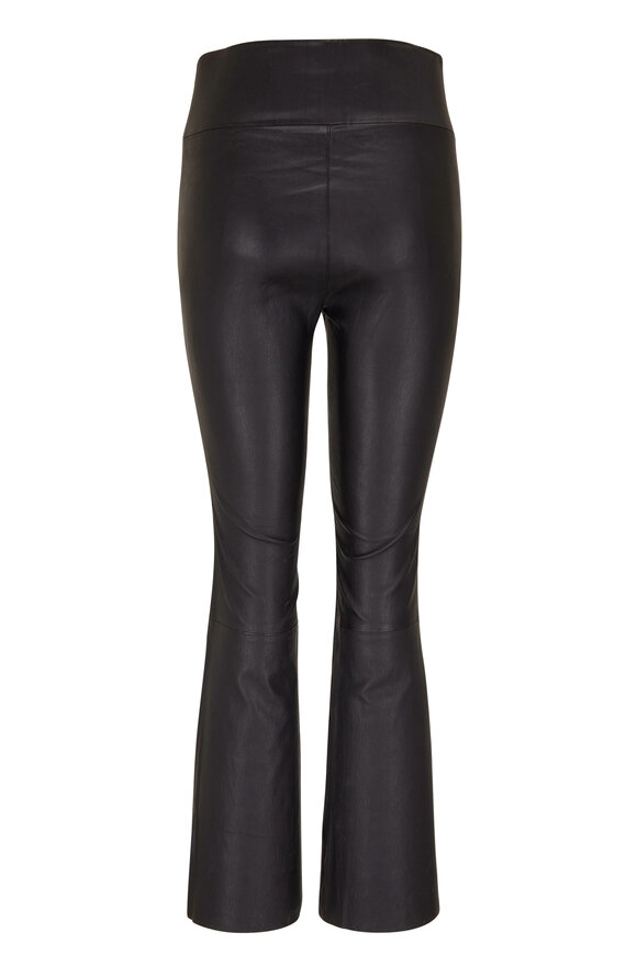 SPRWMN - Black Leather Flare Legging