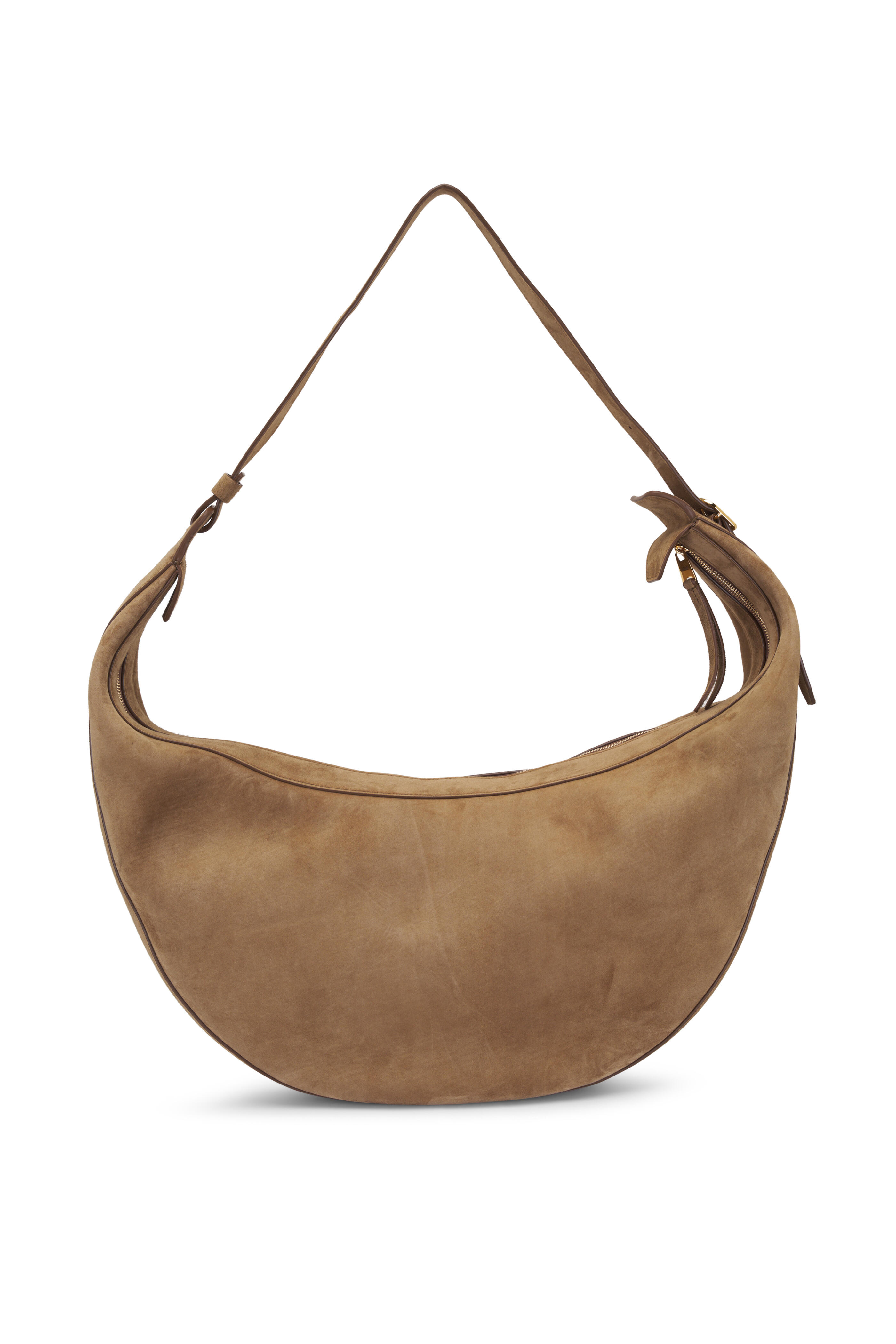 Khaite - Augustina Mud Suede Hobo