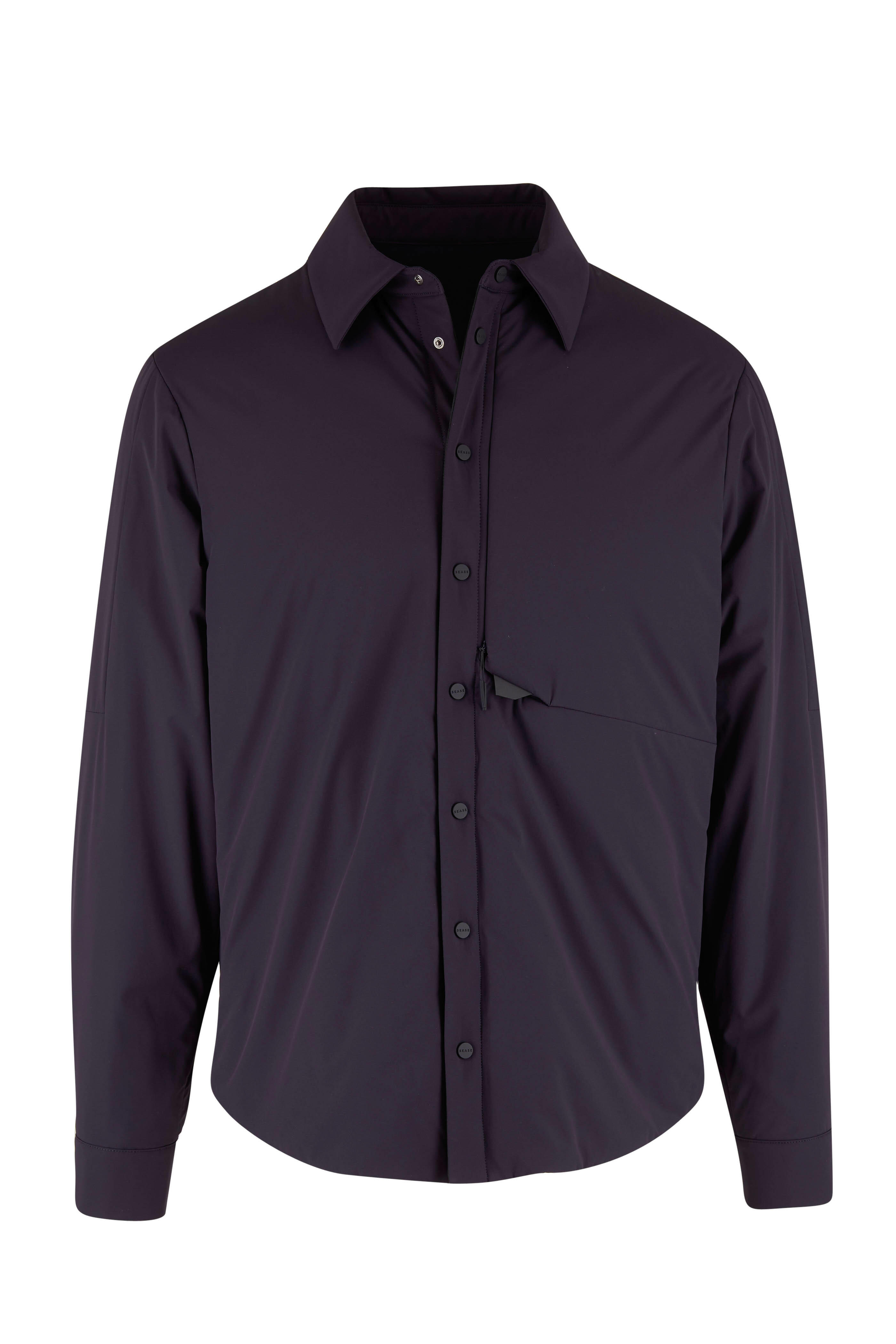 Sease - Gate Navy Blue Padded Shirt Jacket