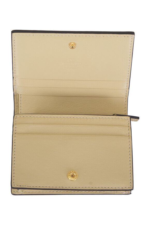 Valentino Garavani VLogo Natural Leather Wallet - view 4