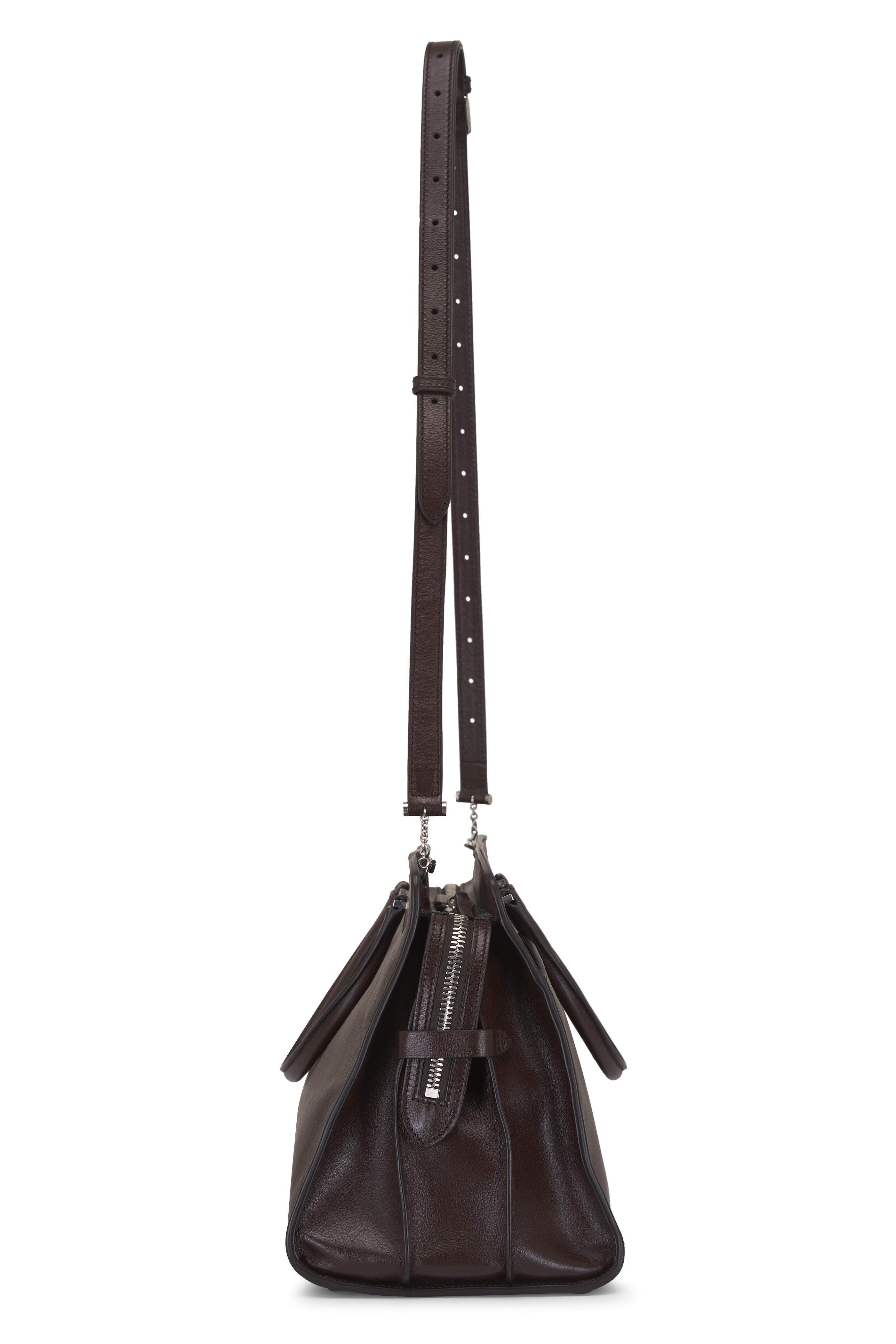 Métier - Private Eye Walnut Leather Handbag