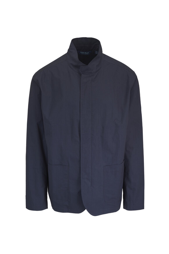 Peter Millar Navy Blue Mayfair Zip Blazer - view 1