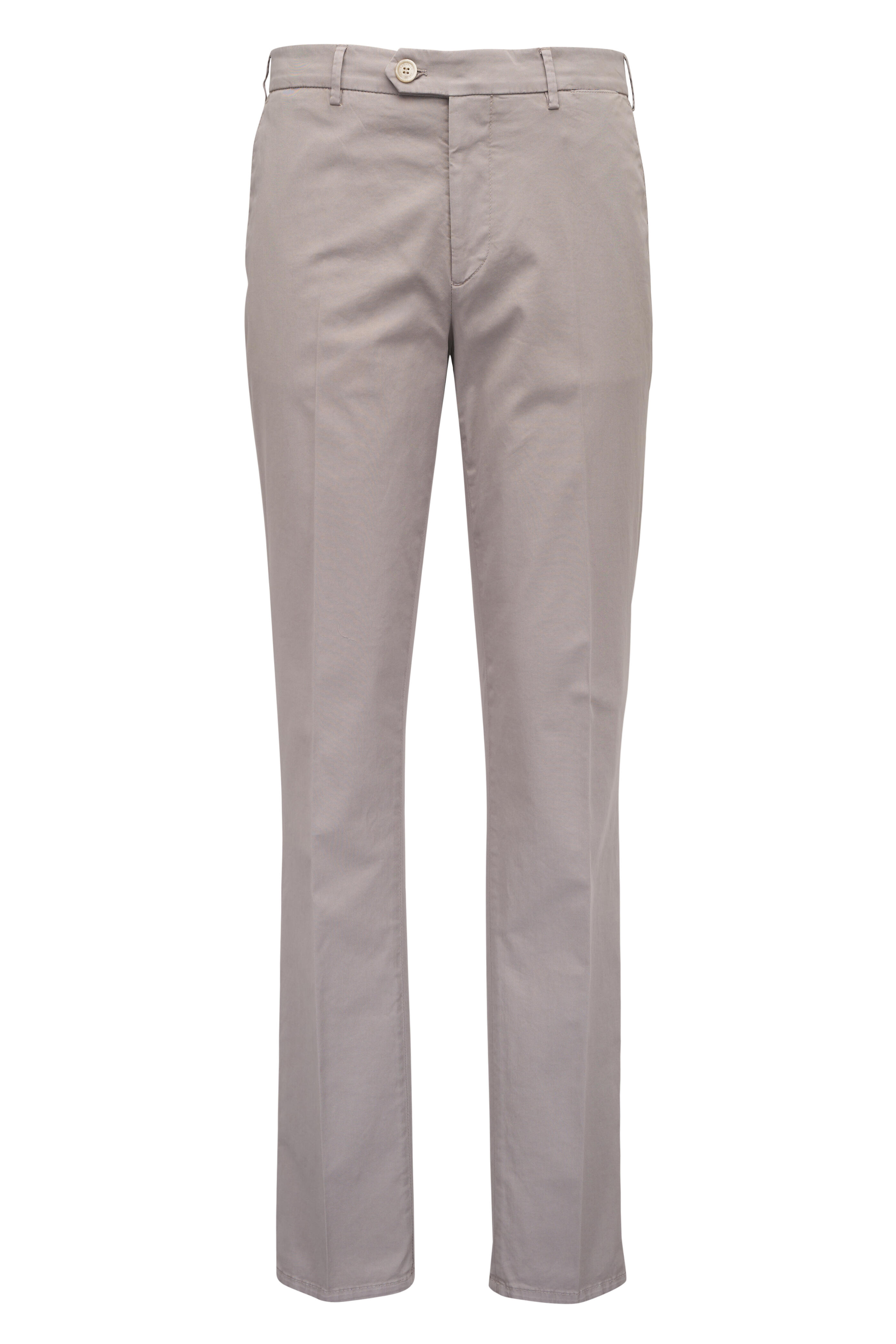 Brunello Cucinelli - Brown Flat Front Cotton Chino