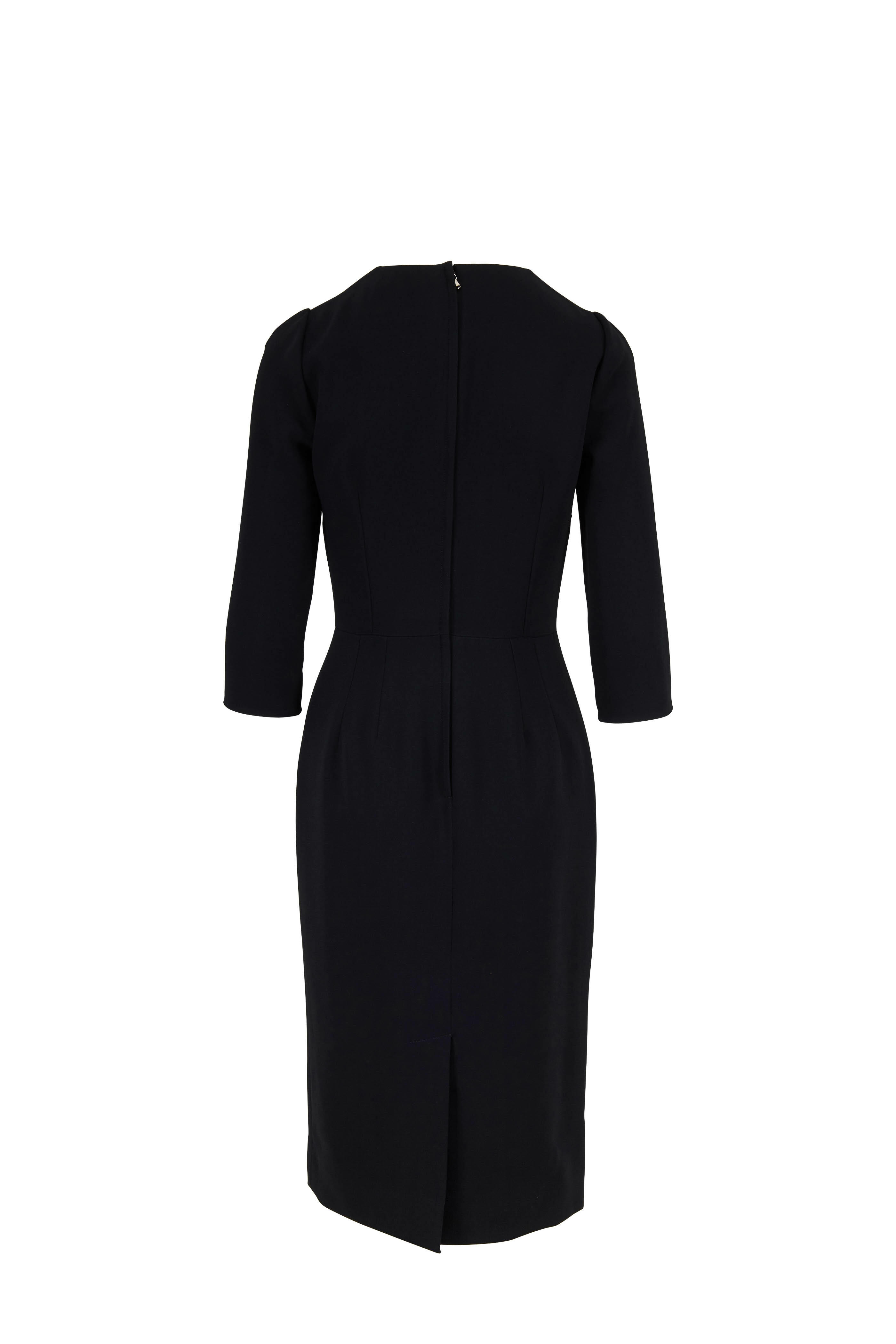 Dolce & Gabbana - Black Three-Quarter Sleeve Dress