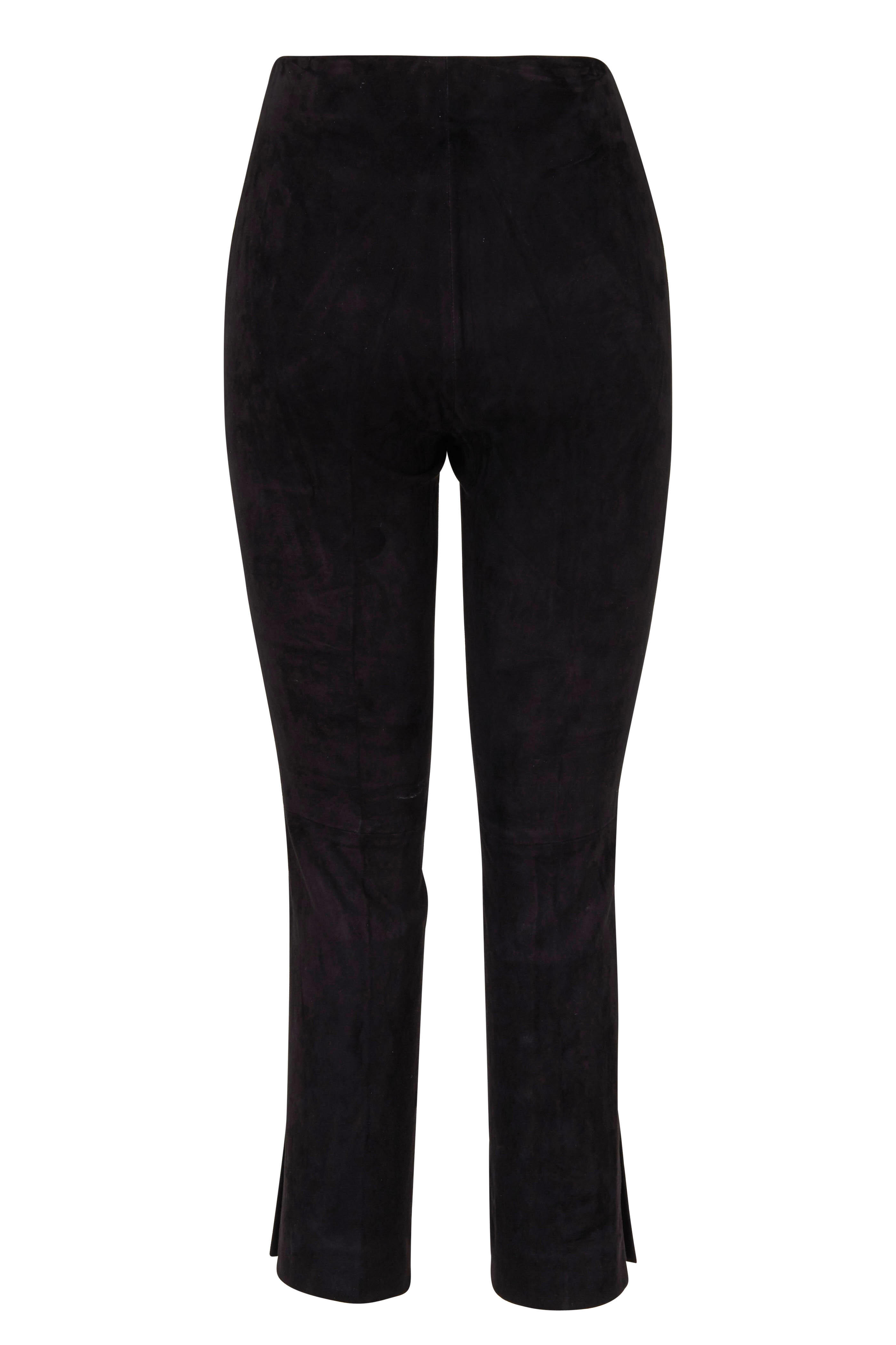Vince - Black Suede Cropped Legging