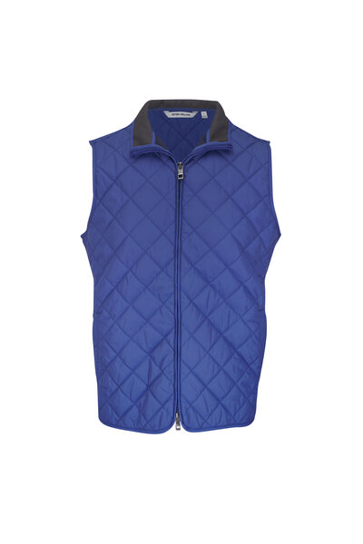 Peter Millar - Essex Navy Quilted Vest | Mitchell Stores