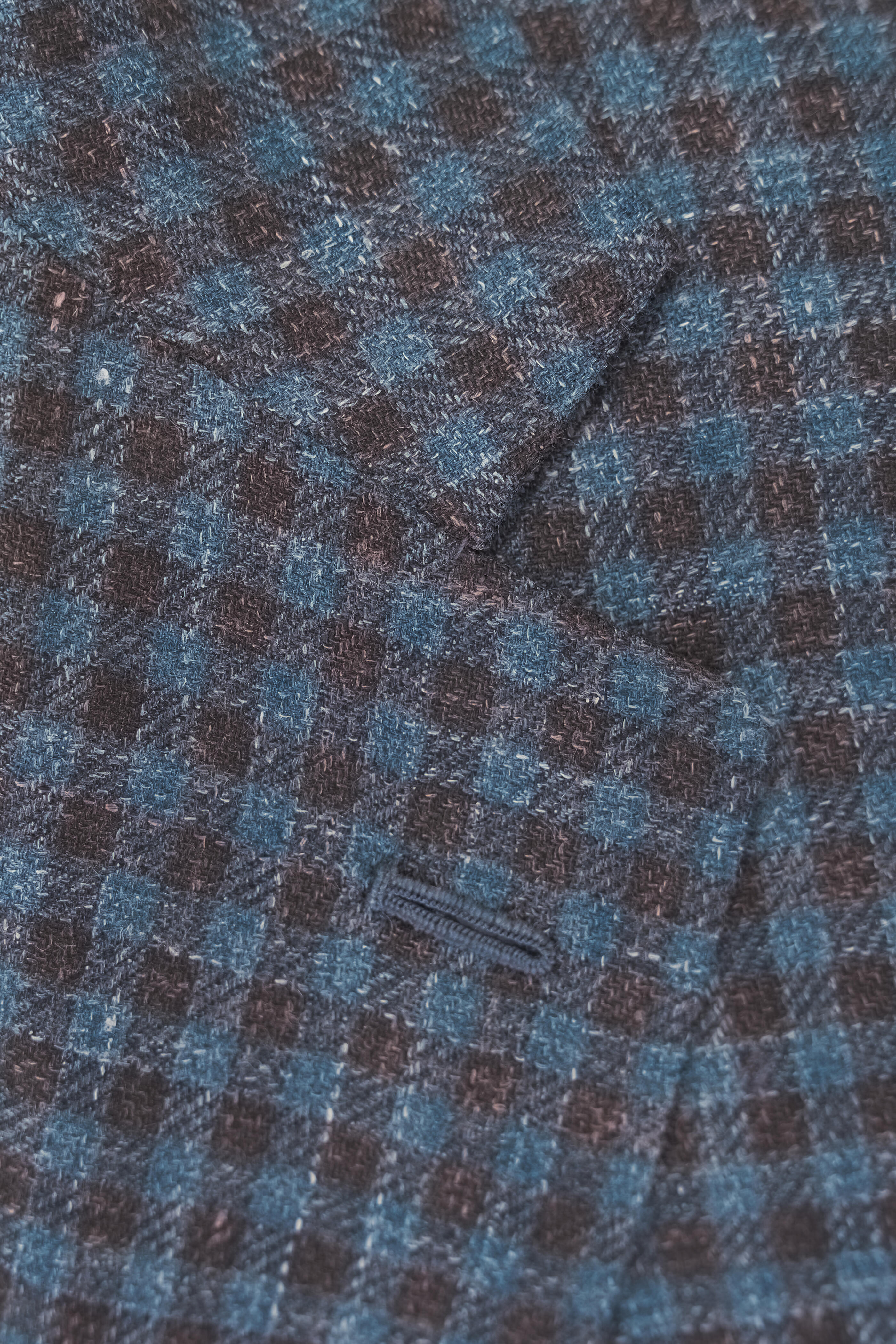 Kiton - Brown & Teal Cashmere, Silk & Linen Sportcoat