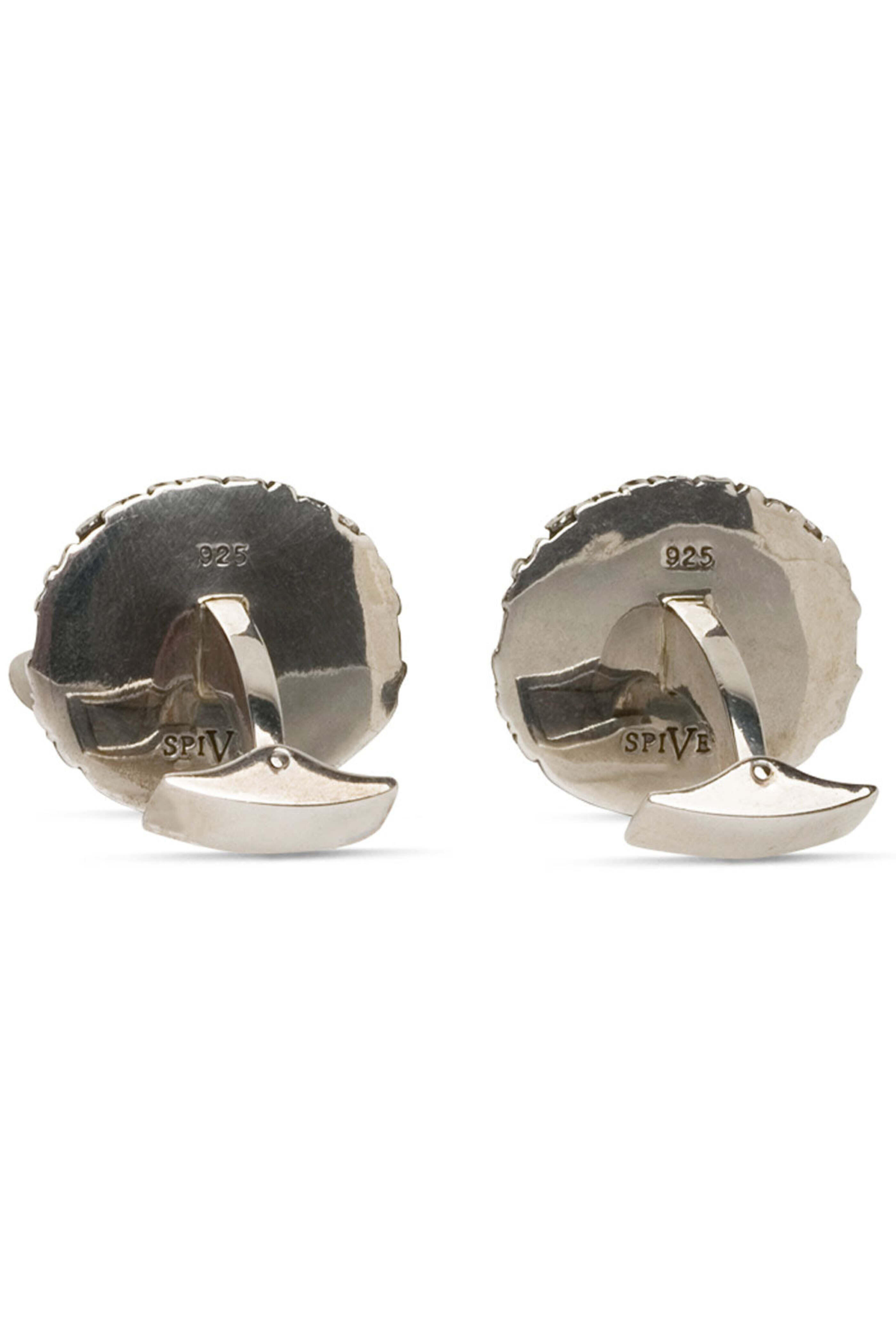 Spivey - Matte Sterling Silver Garuda Cufflinks