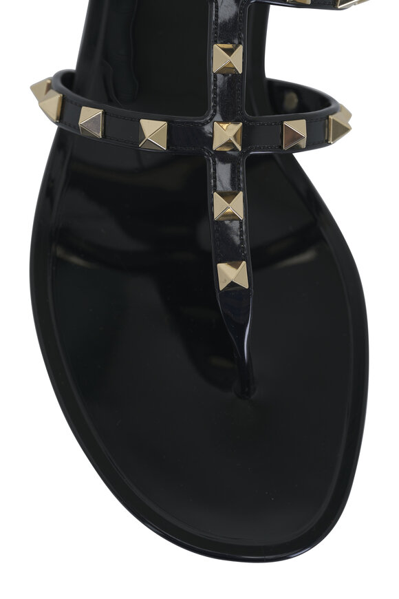 Valentino Garavani - Black Rockstud Sandal