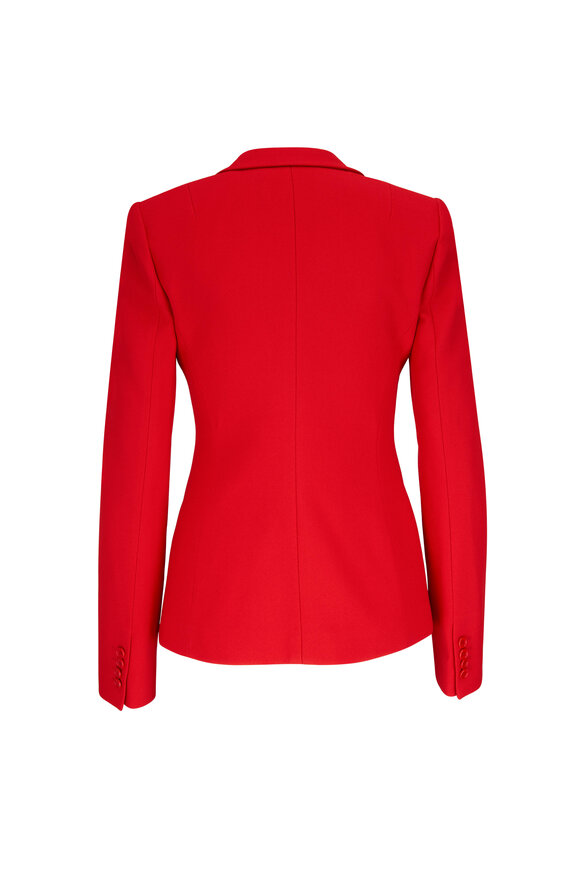 Michael Kors Collection - Bright Red Peak Lapel Jacket